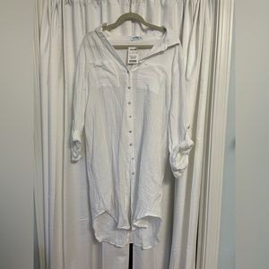 White long sleeve cover up